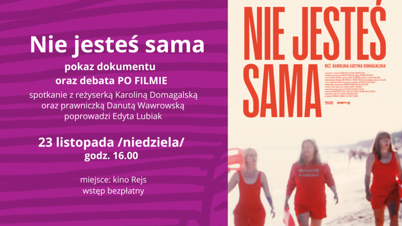 NIE JESTEŚ SAMA debata mn